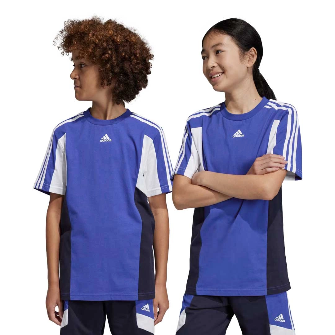 adidas - Kids' (Junior) Colorblock 3-Stripes T-Shirt (HR6361)
