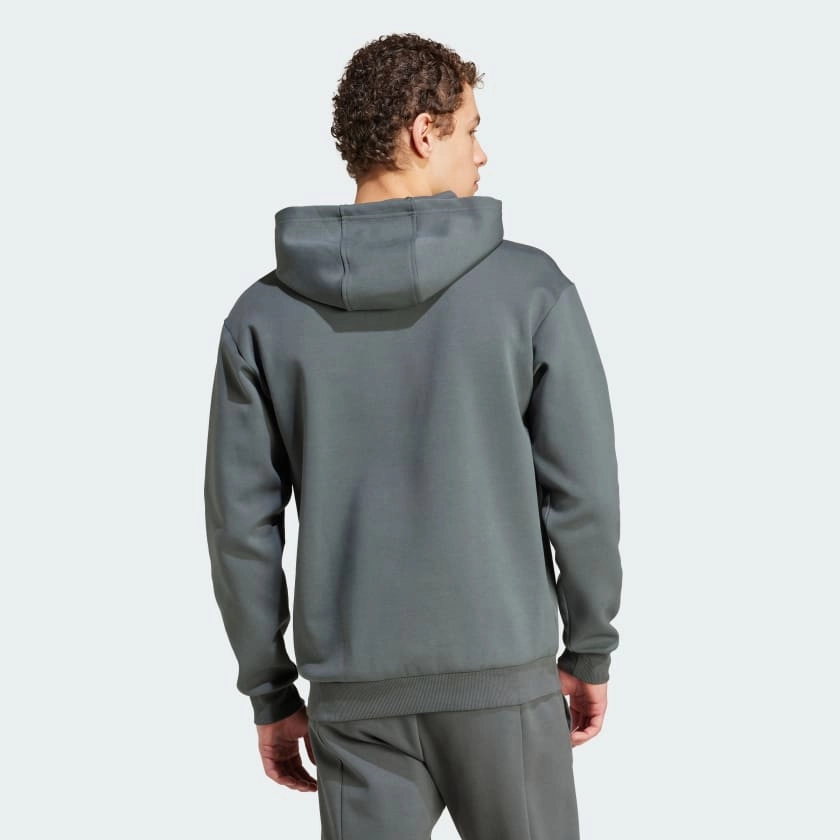 ADIDAS MEN'S FUTURE ICONS BADGE OF SPORT IVY/WHITE HOODIE