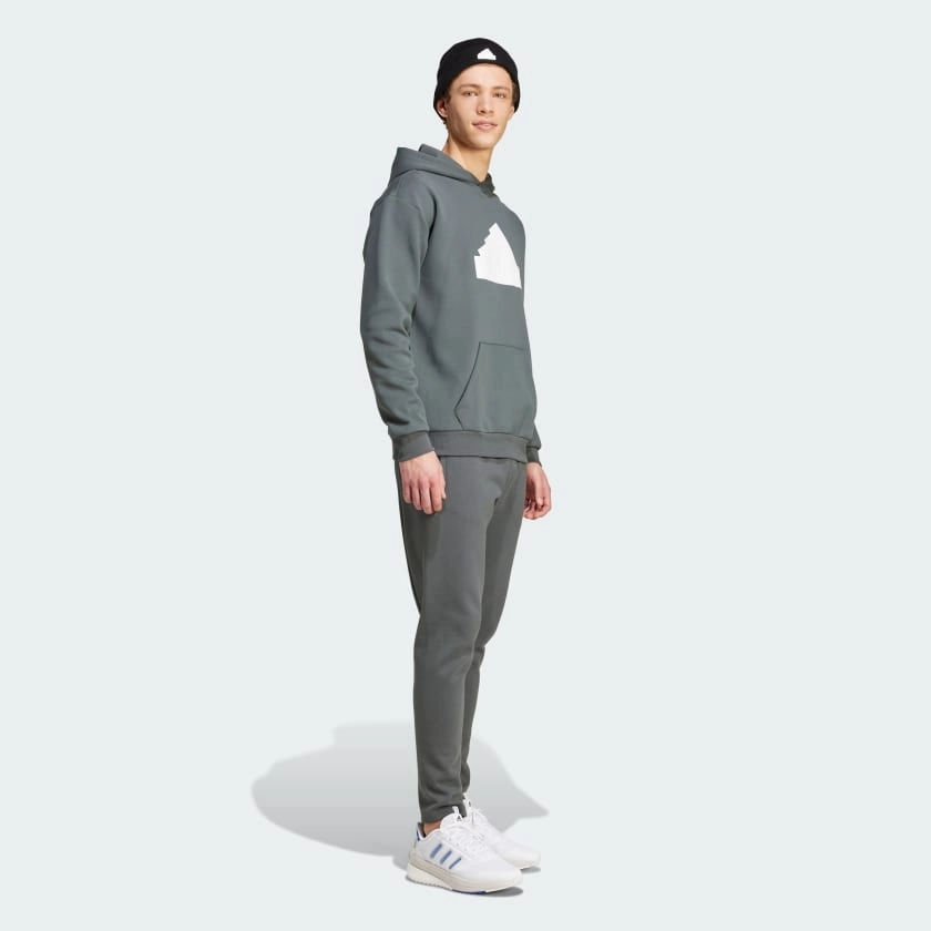 ADIDAS MEN'S FUTURE ICONS BADGE OF SPORT IVY/WHITE HOODIE