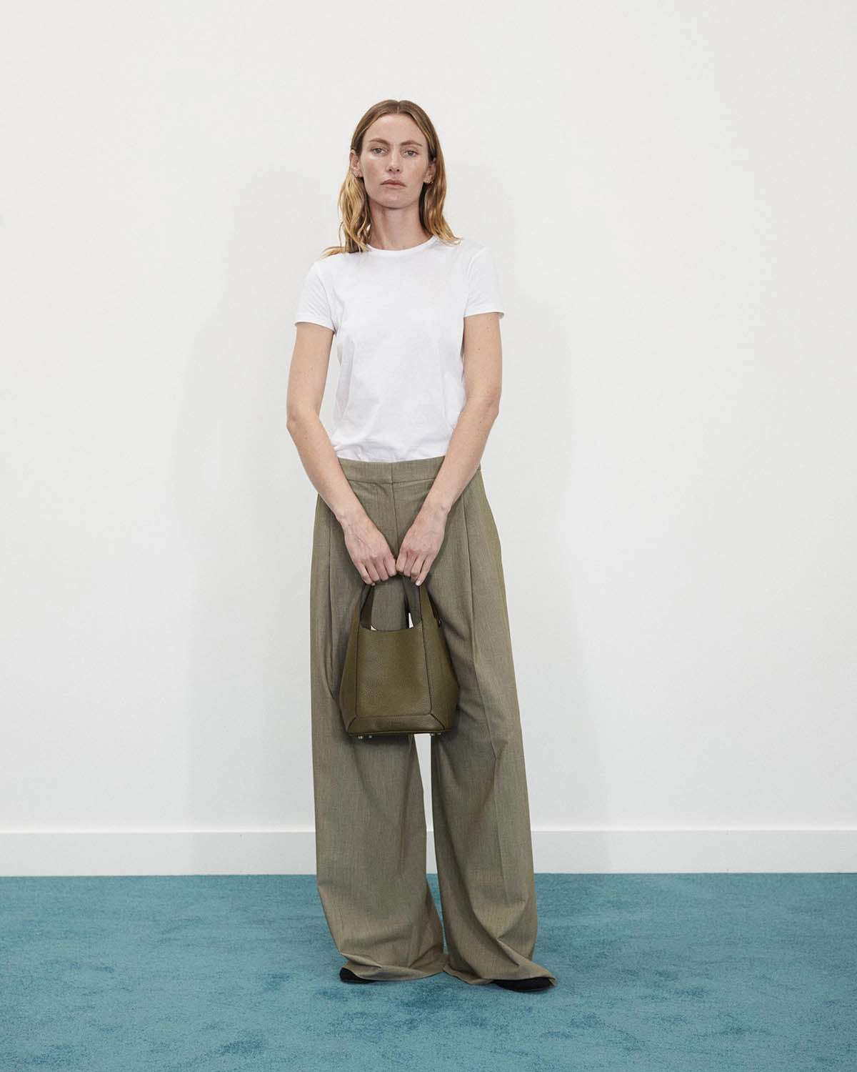 Alexie Tote: Olive Pebbled Leather