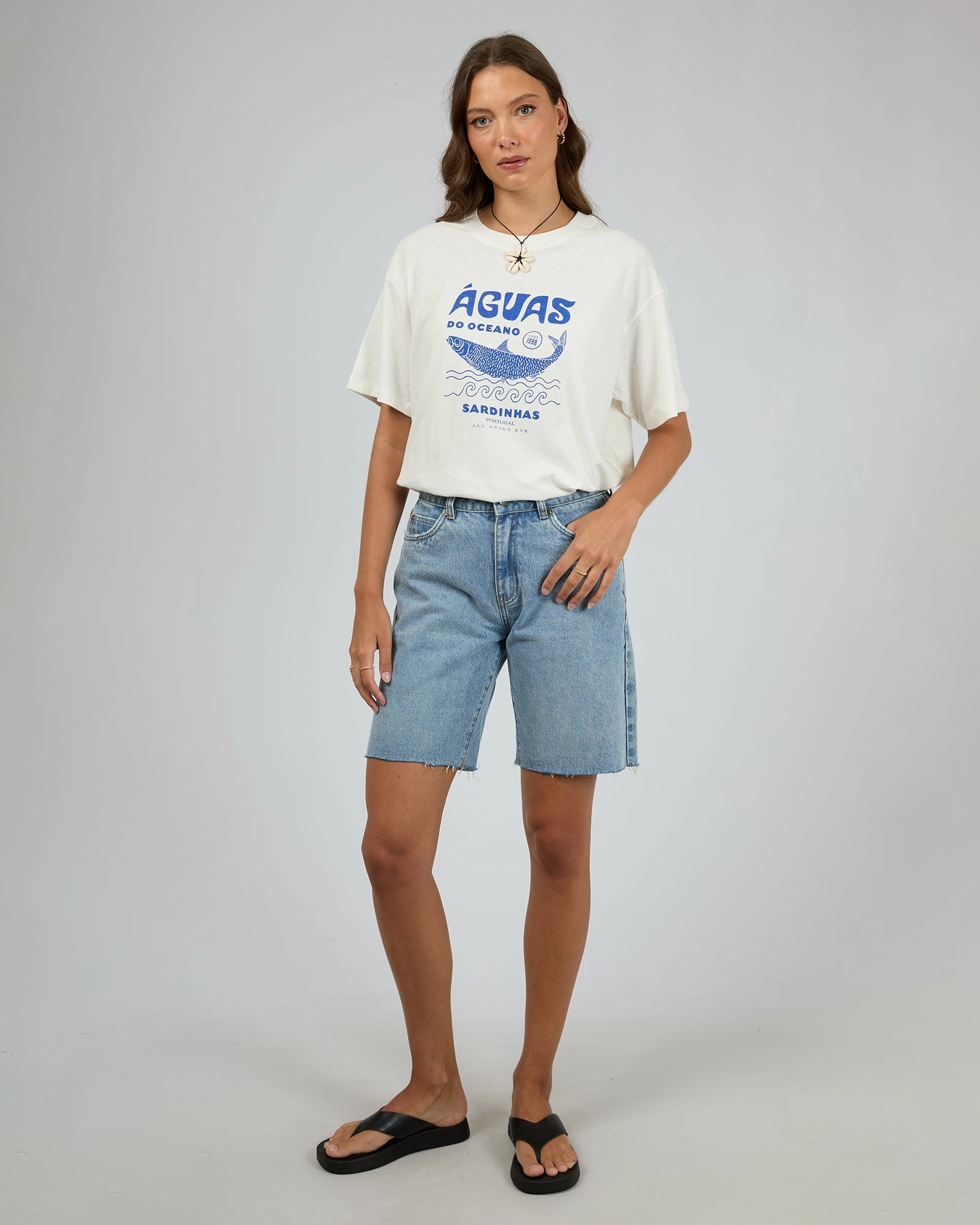 All About Eve Marina Oversized Tee Vintage White