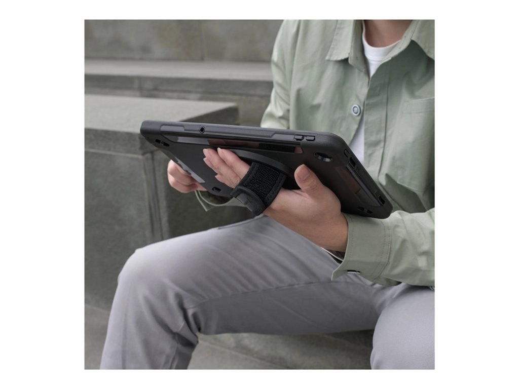 Armor-X RIN-SS-X610 - Back cover for tablet - rugged - with hand strap and kick-stand, rainproof military grade - premium thermoplastic