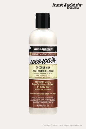 AUNT JACKIES COCONUT CREME COCO WASH COCONUT MILK CONDITIONING CLEASER 12oz