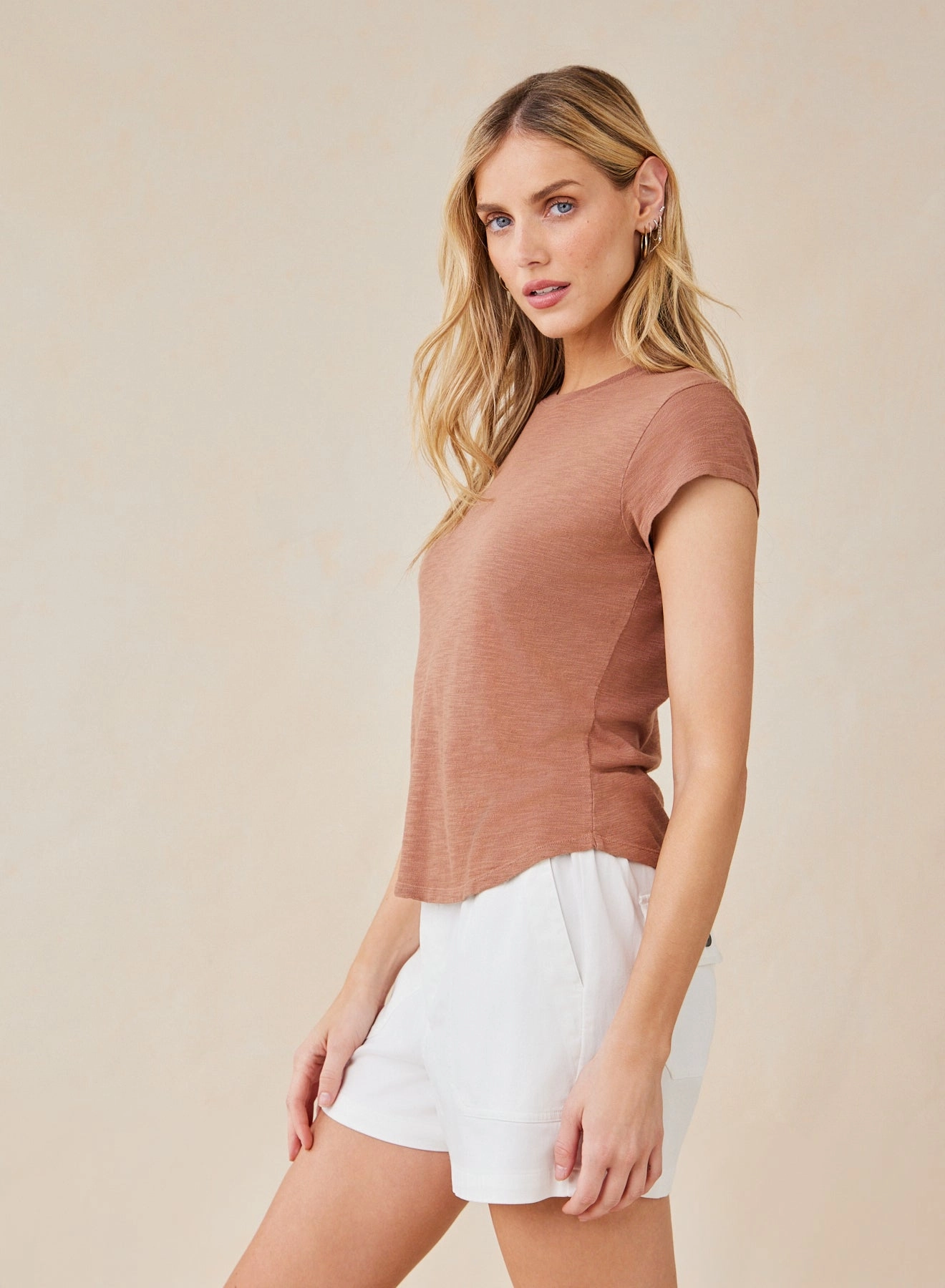 Baby Crew Tee - Terracotta Brown