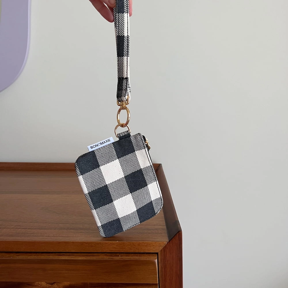 Bag Buddies Organiser Pouch Set -- Black Gingham