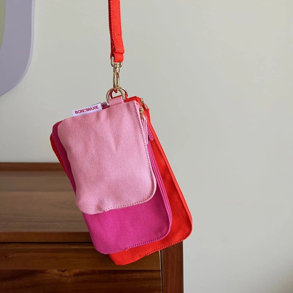 Bag Buddies Organiser Pouch Set -- Pink Ombre
