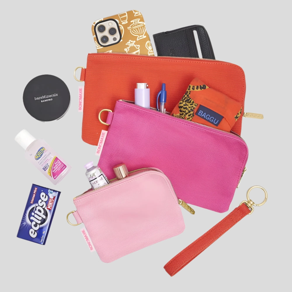Bag Buddies Organiser Pouch Set -- Pink Ombre