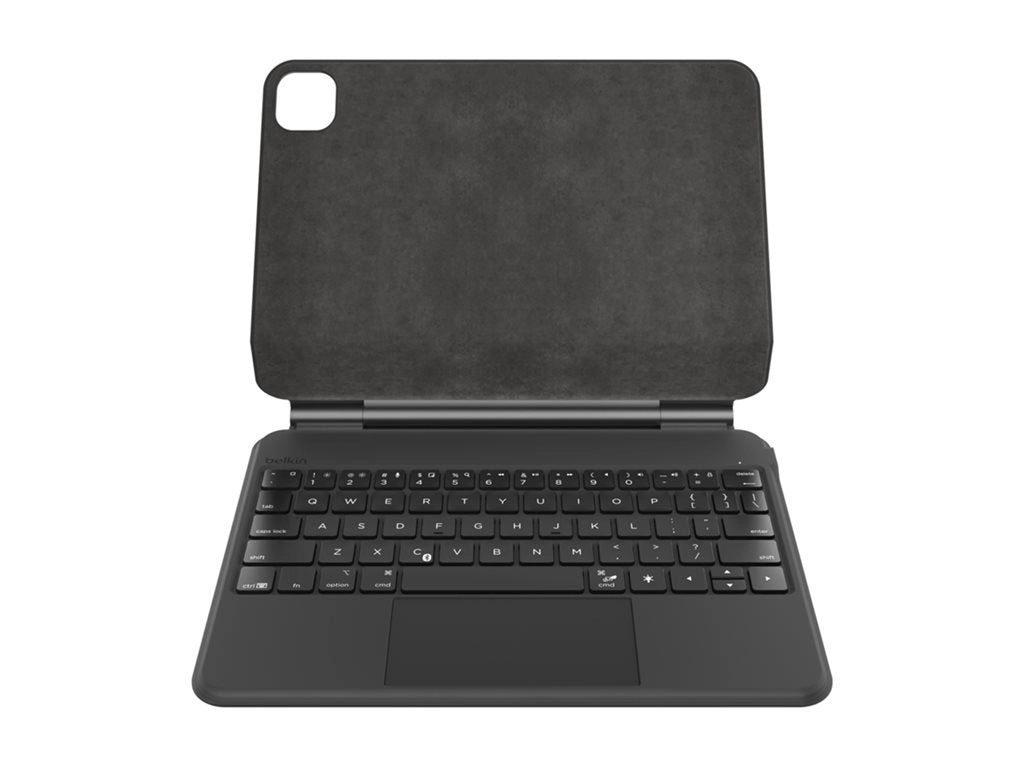 Belkin Connect Pro - Keyboard and folio case (protective case) - with magnetic stand - with trackpad - backlit - wireless - Bluetooth BBZ002TT-V1