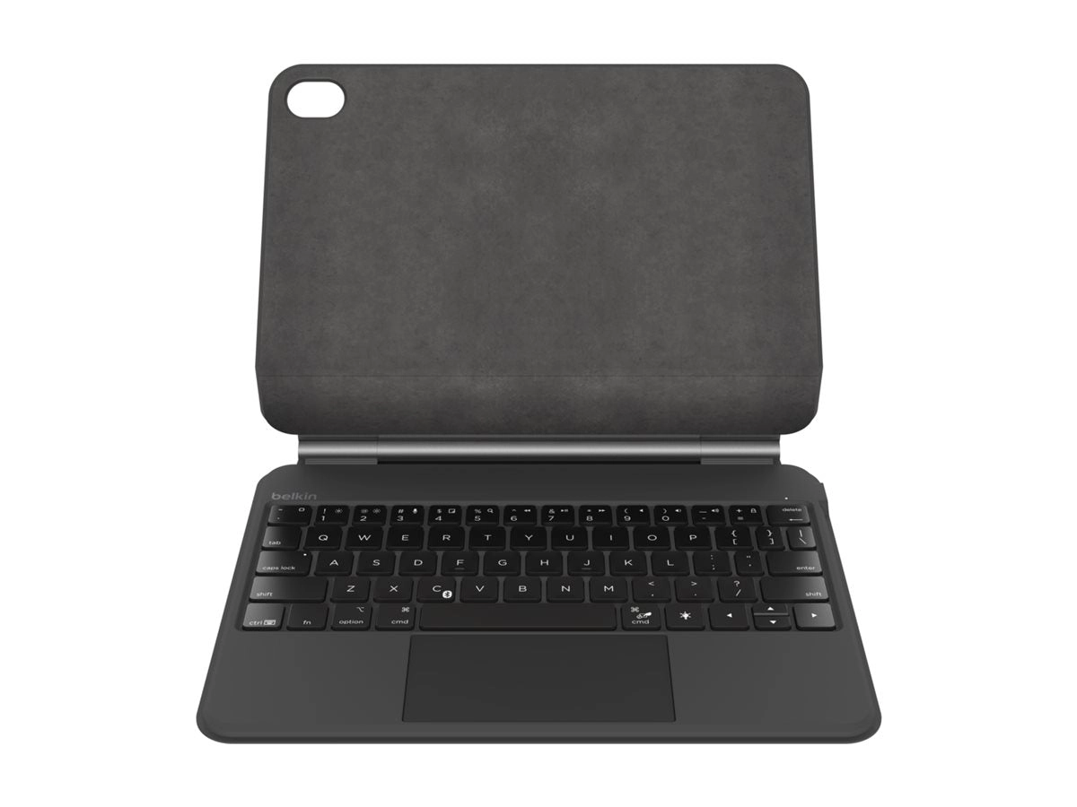 Belkin Connect Pro - Keyboard and folio case (protective case) - with magnetic stand - with trackpad - backlit - wireless - Bluetooth BBZ002TT-V3
