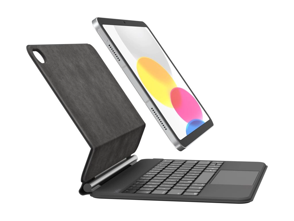 Belkin Connect Pro - Keyboard and folio case (protective case) - with magnetic stand - with trackpad - backlit - wireless - Bluetooth BBZ002TT-V3