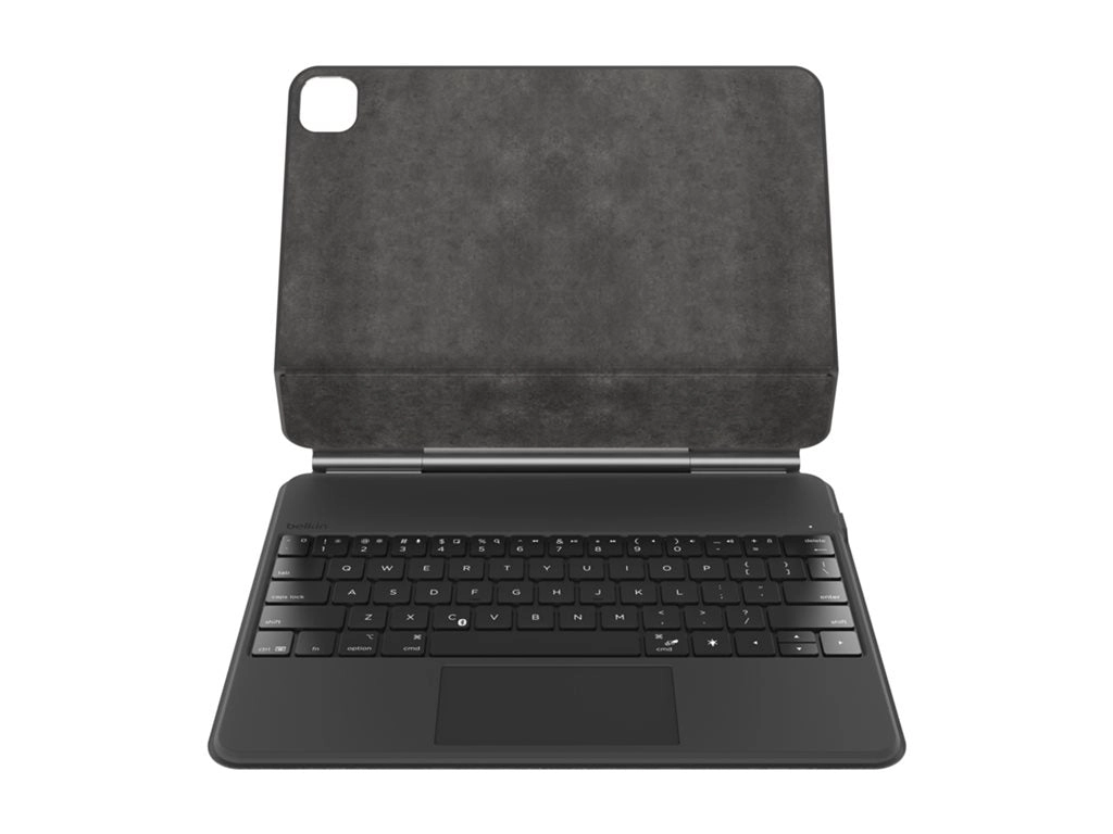 Belkin Connect Pro - Keyboard and folio case (protective case) - with magnetic stand - with trackpad - backlit - wireless - Bluetooth BBZ003TT-V1