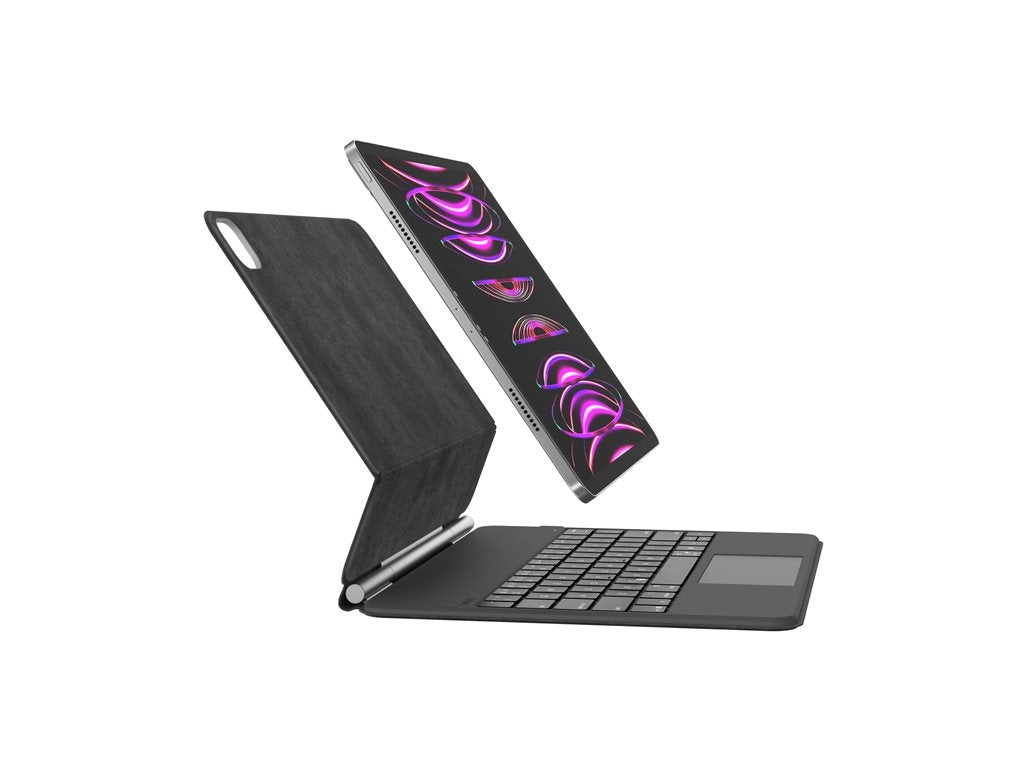 Belkin Connect Pro - Keyboard and folio case (protective case) - with magnetic stand - with trackpad - backlit - wireless - Bluetooth BBZ003TT-V1