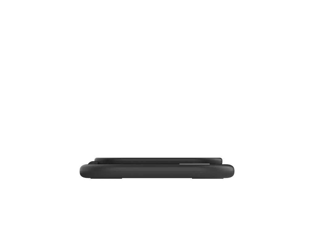 Belkin - Wireless charging stand - magnetic, foldable, with Qi2   AC power adapter - 15 Watt - Fast Charge - black WIZ029TTBK