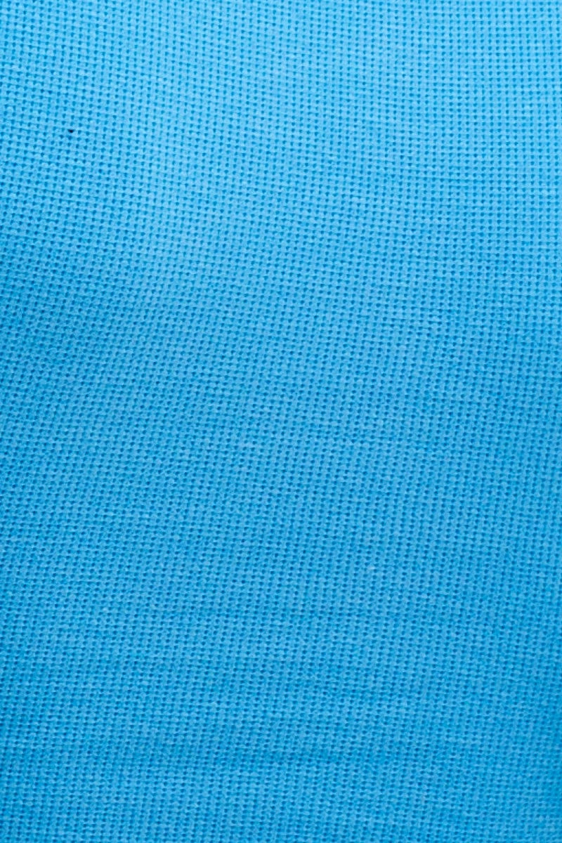 Blue Sutton Waffle Crew Neck Baby Tee