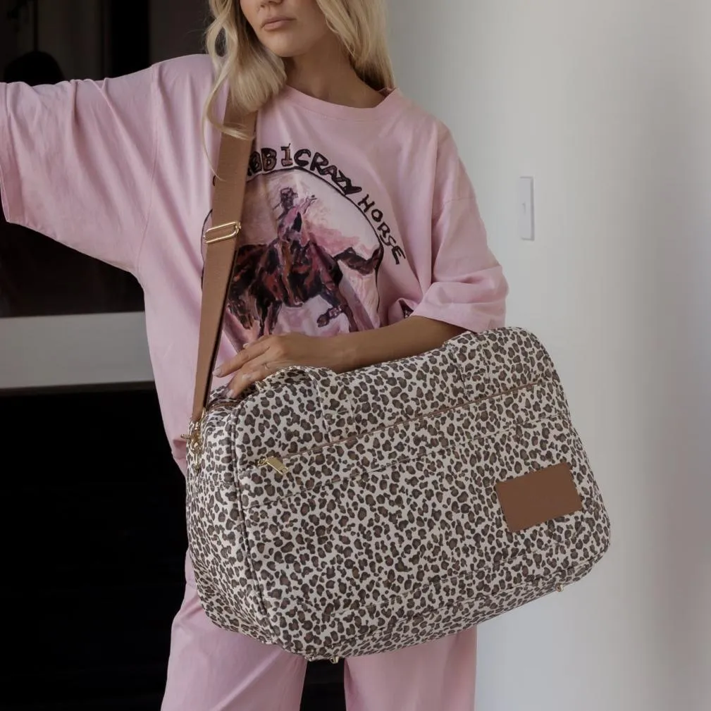 Bon Voyage Weekender Bag -- Leopard