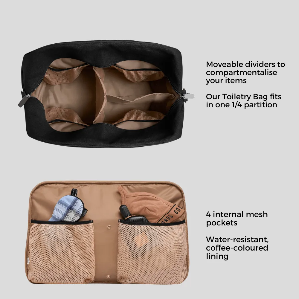 Bon Voyage Weekender Bag -- Tan Stripe Canvas