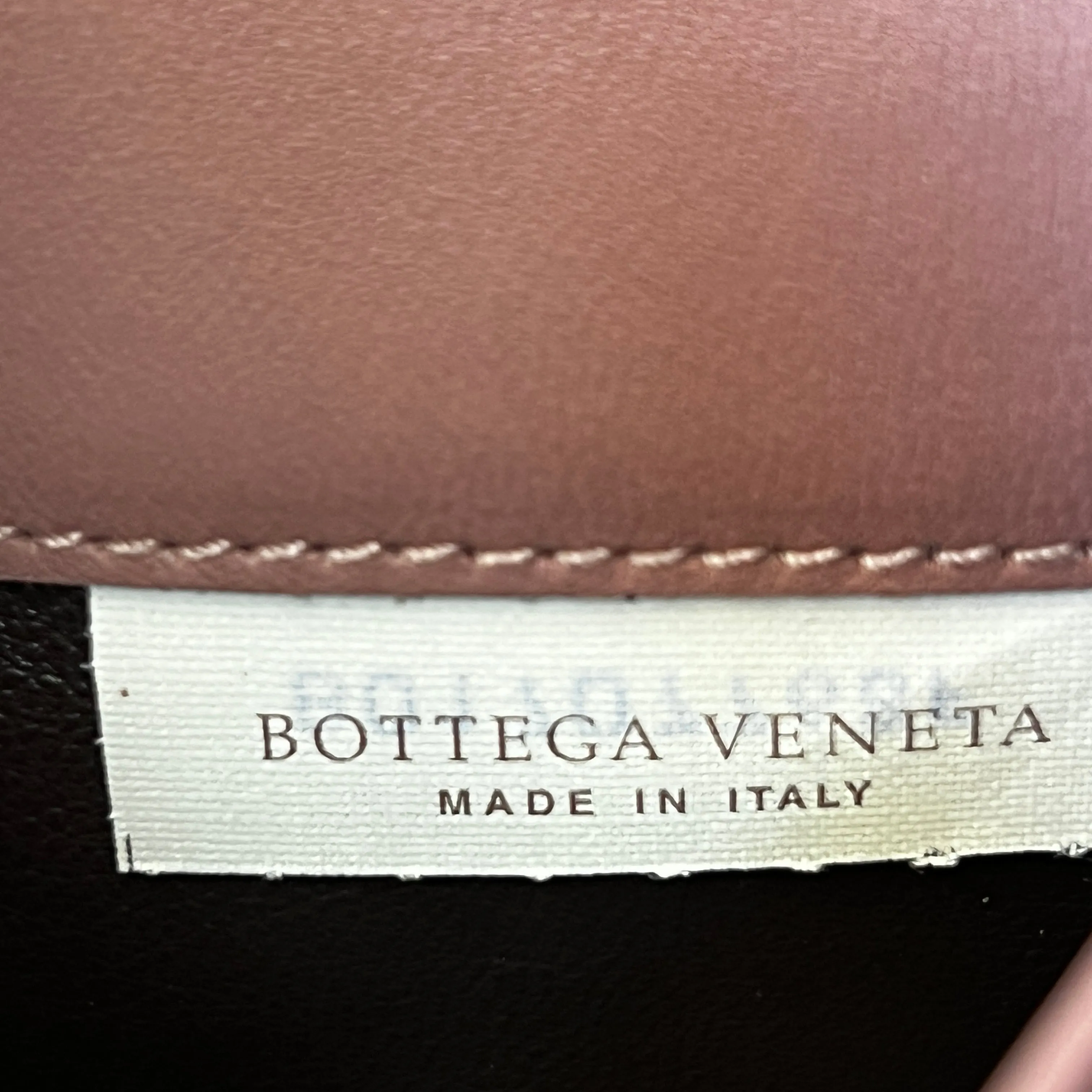 BOTTEGA VENETA Pink Intrecciato Long Wallet