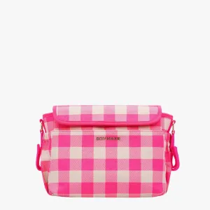 Carryall Pram Caddy -- Neon Pink Gingham