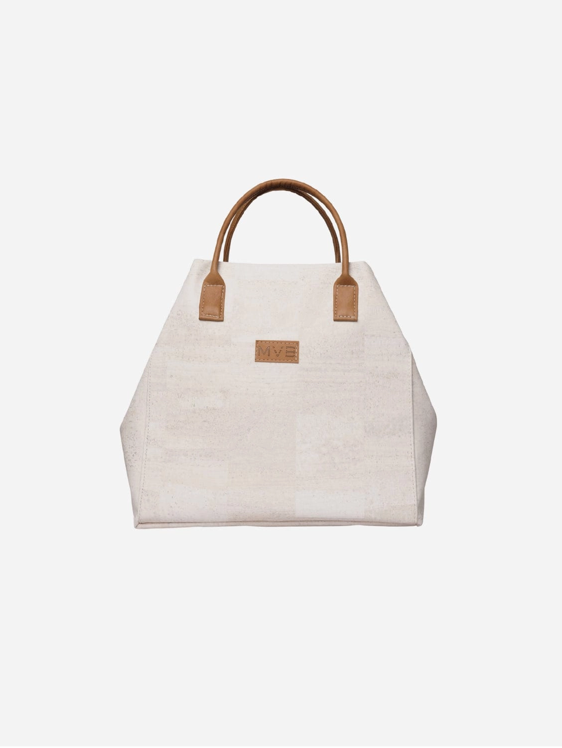 Cork Vegan Tote Bag | White
