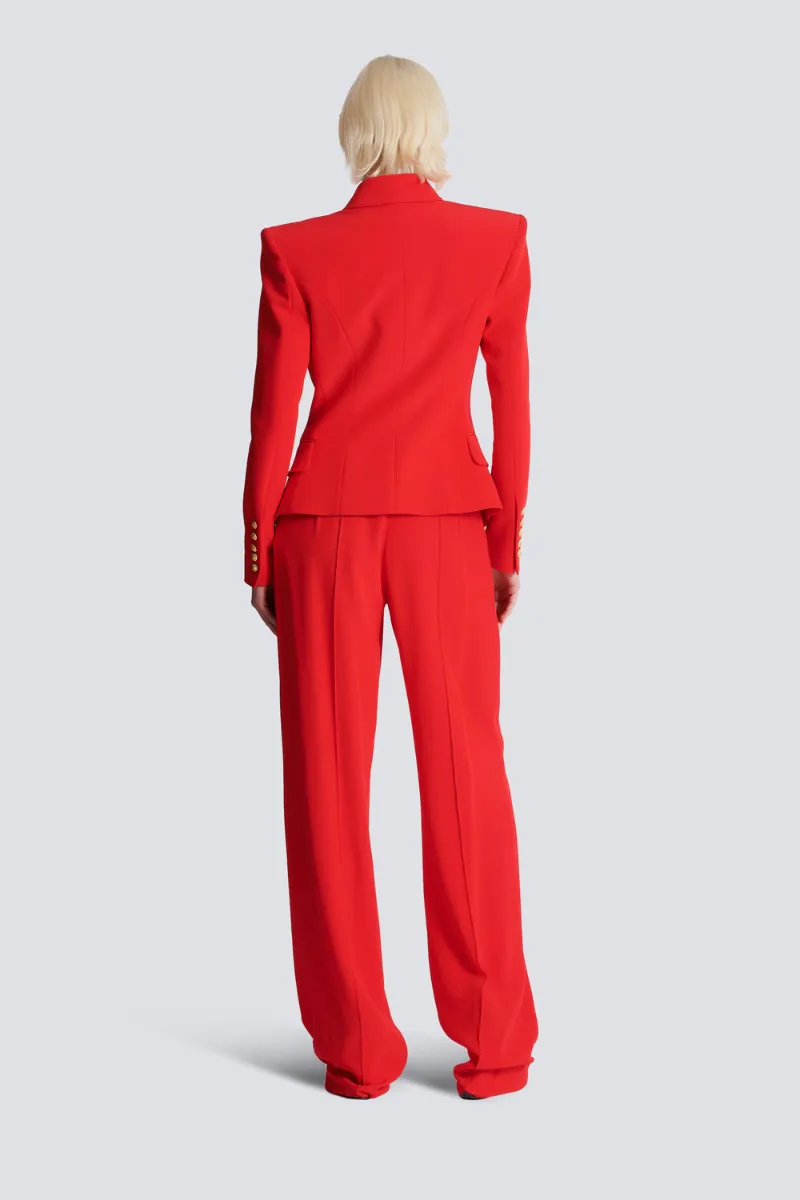 Crepe 6-Button Jacket