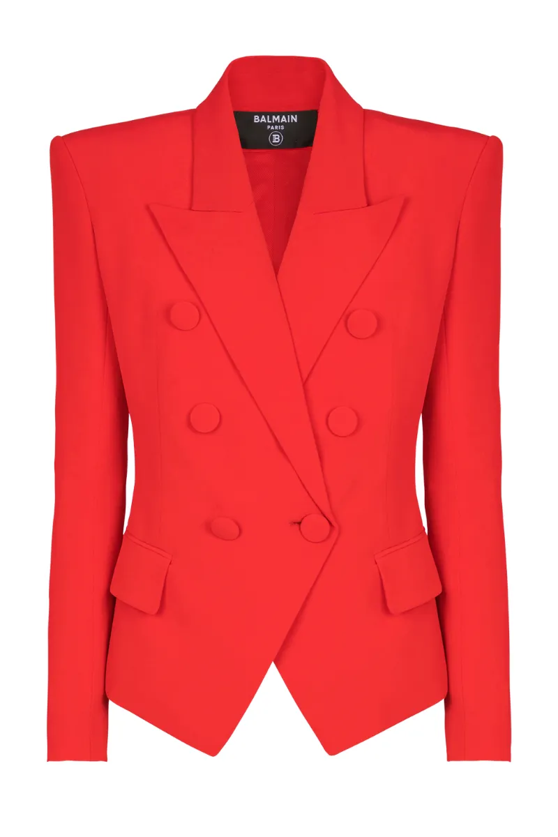 Crepe 6-Button Jacket