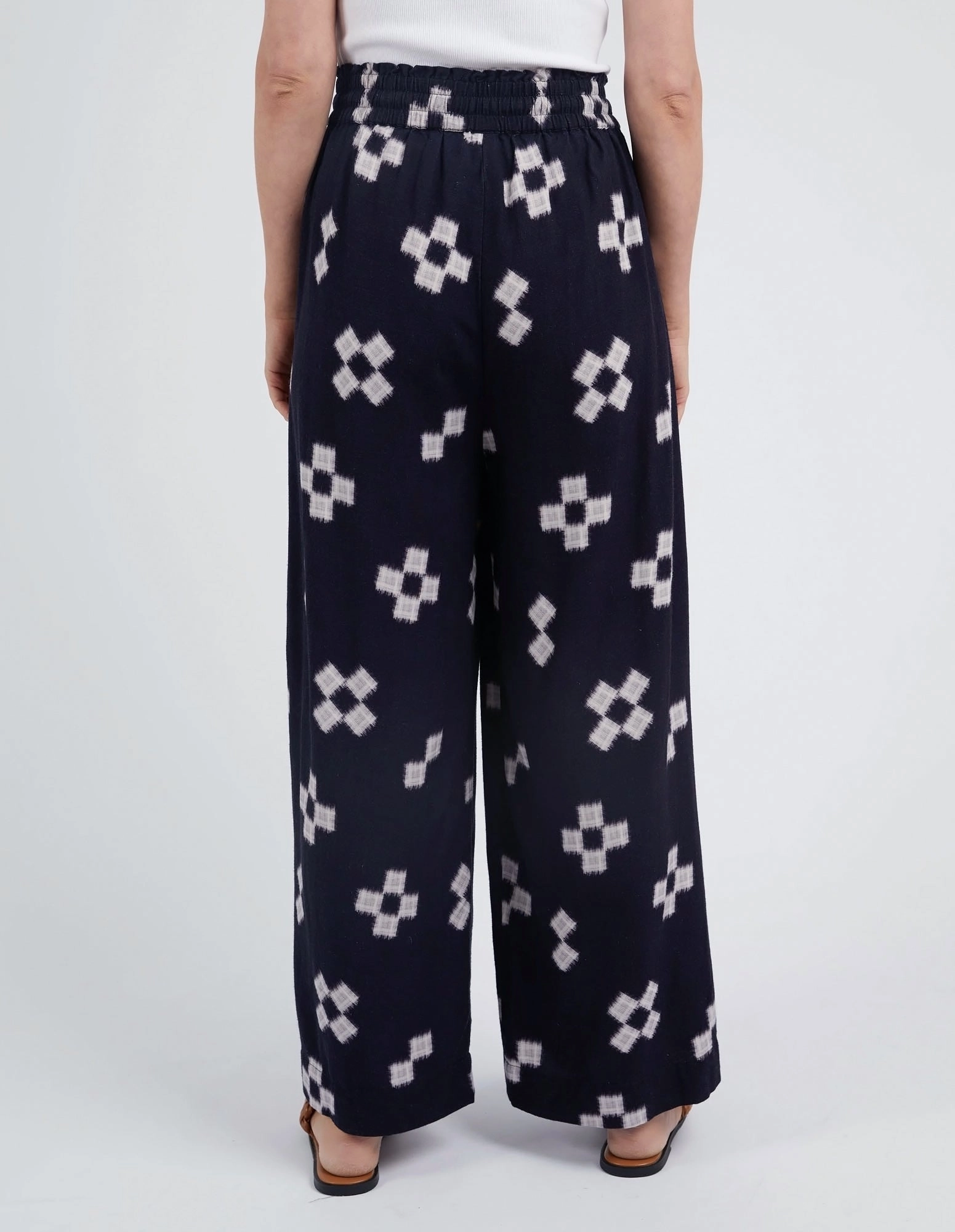 Elm Positano Pant Navy Print