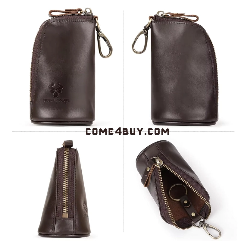 Fashion Zipper Home Keychain Car Key Storage Bag