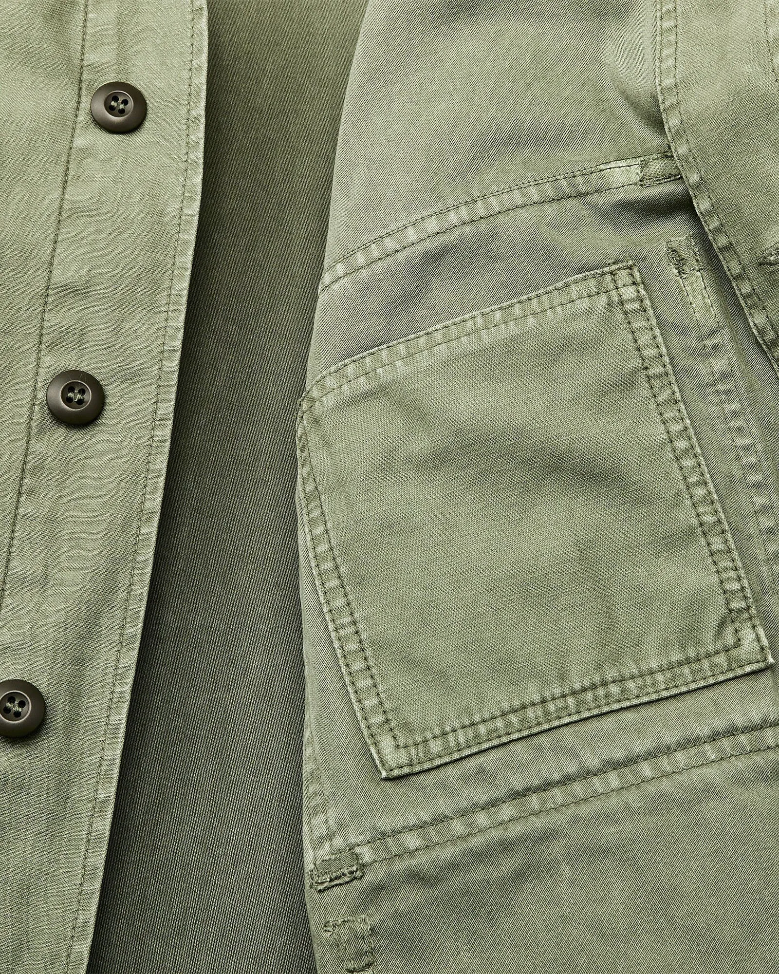 Filson Reverse Sateen Field Cruiser Jacket - Washed Fatigue Green
