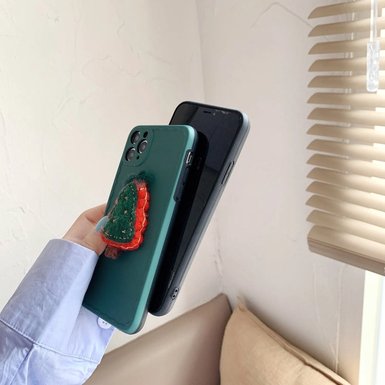 For iPhone 11 Christmas Tree Wave Shockproof TPU Protective Case