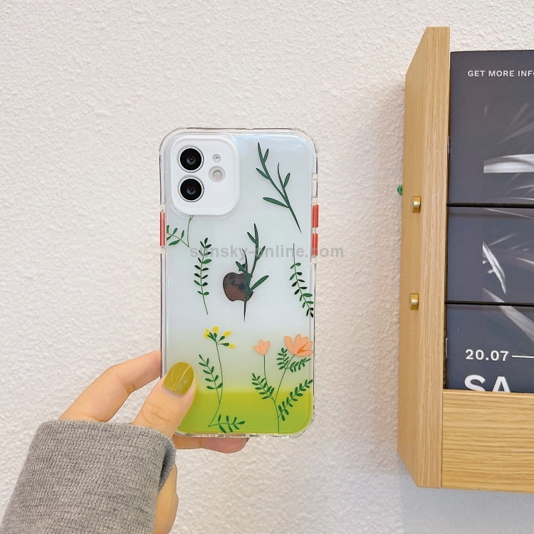 For iPhone 12 Shockproof TPU Pattern Protective Case