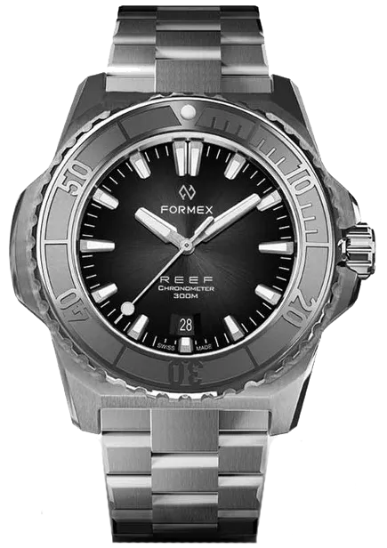 Formex REEF Automatic Chronometer 300m Black Steel Bezel