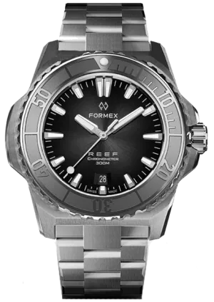 Formex REEF Automatic Chronometer 300m Black Steel Bezel