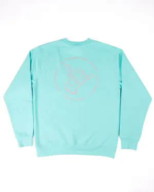 Hang Loose Crewneck - Mint/Peach