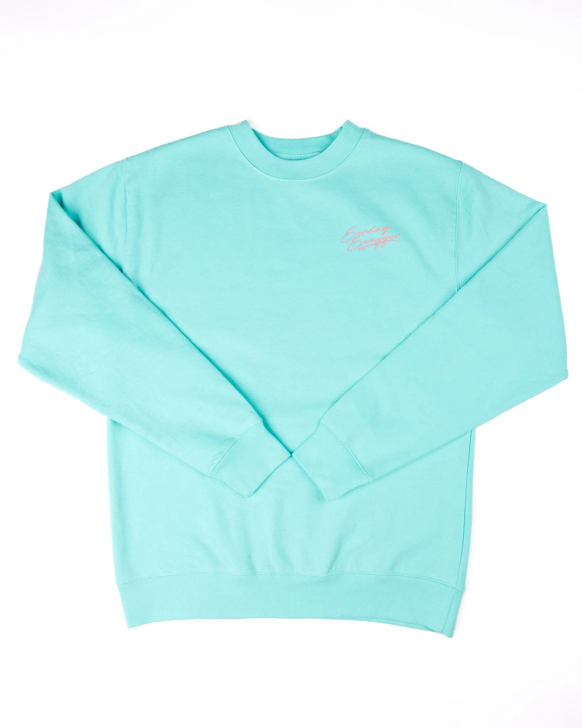 Hang Loose Crewneck - Mint/Peach