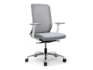 HAT Collective IKU - Chair - ergonomic - armrests - T-shaped - tilt - swivel - mesh fabric - gray IKU-W-M3H-ALLOY-S1PB