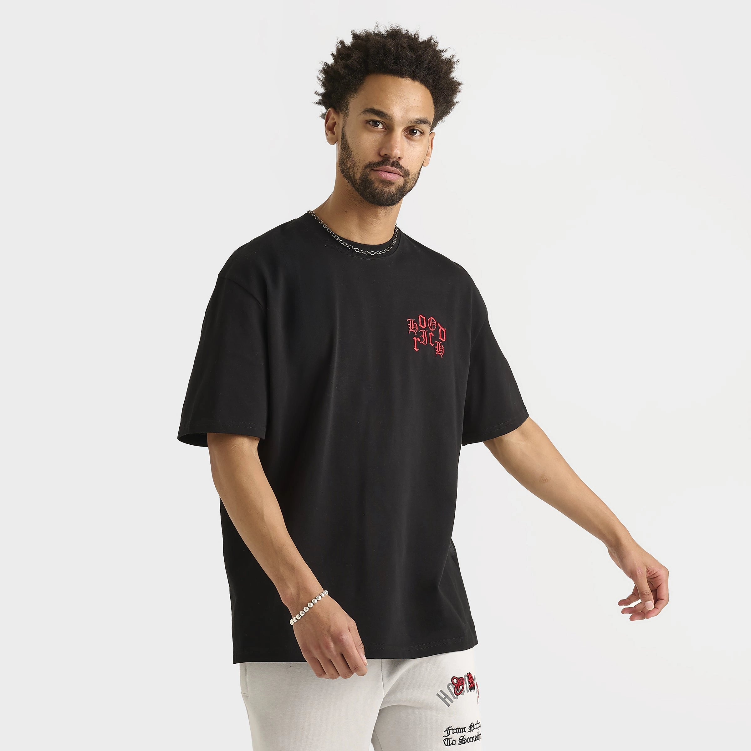 Hoodrich Crown Graphic T-Shirt Black / Lychee
