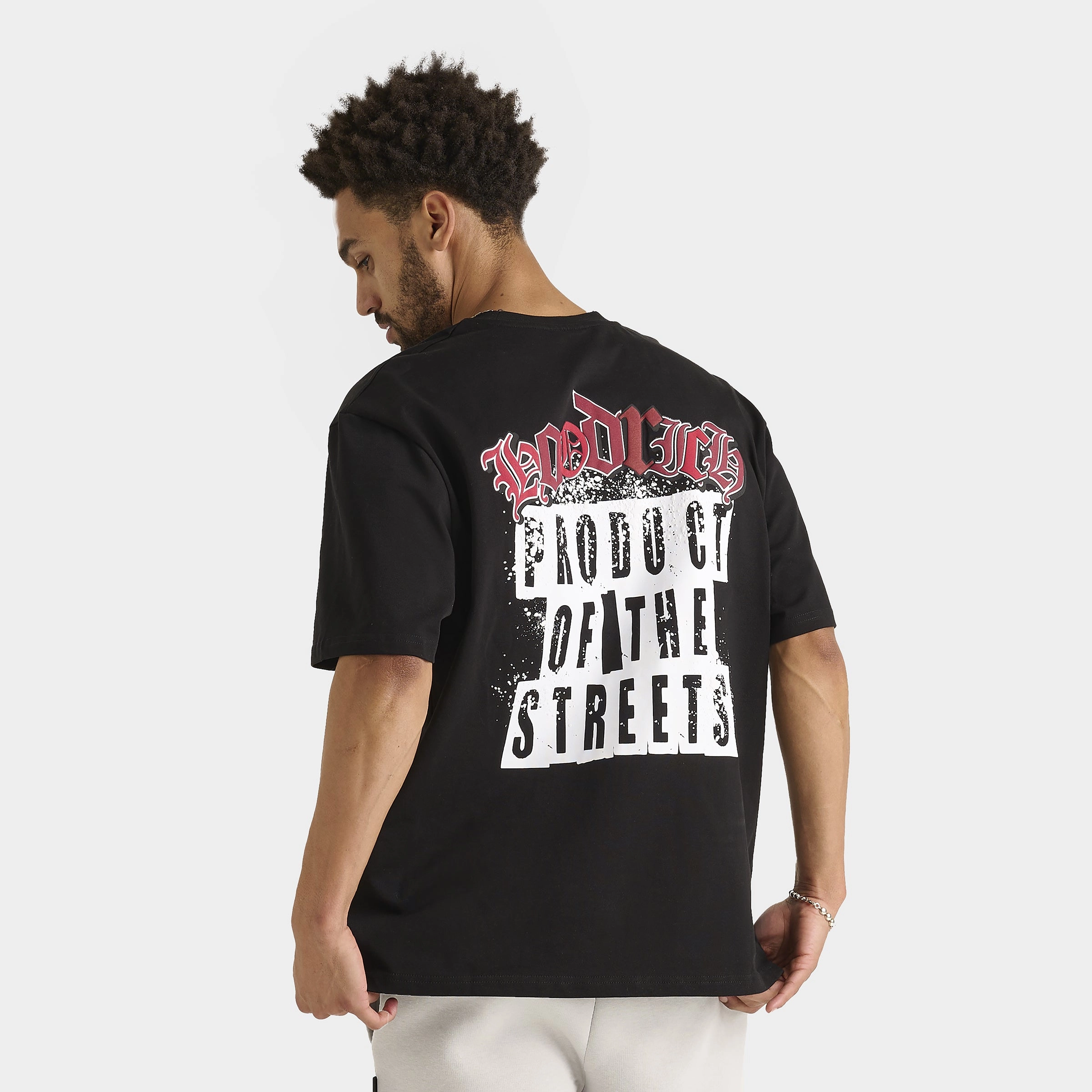 Hoodrich Crown Graphic T-Shirt Black / Lychee