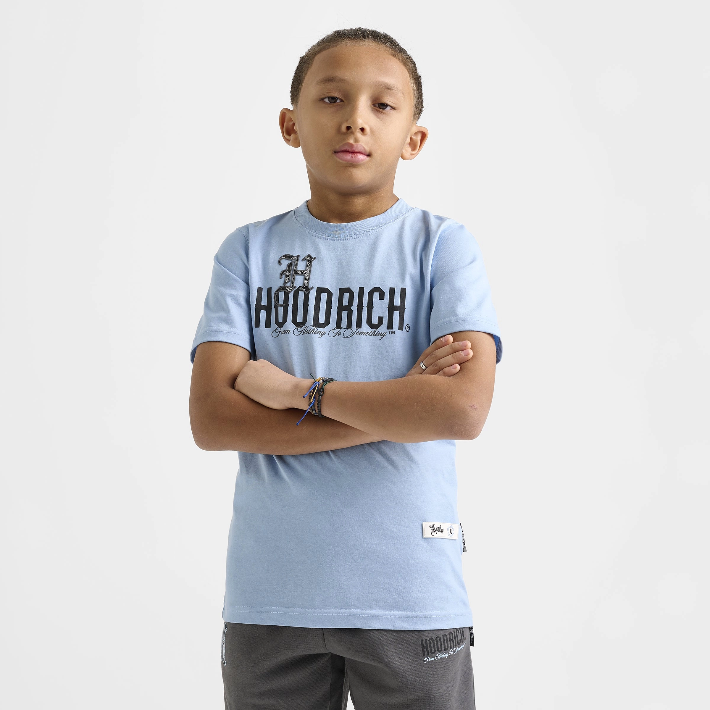 Hoodrich Junior Boys' Eterno T-Shirt Clear Sky / Black - Lava Smoke