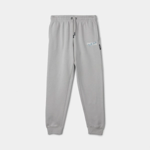 Hoodrich Juniors' Lynk Joggers Quiet Gray / White - Blue Danube
