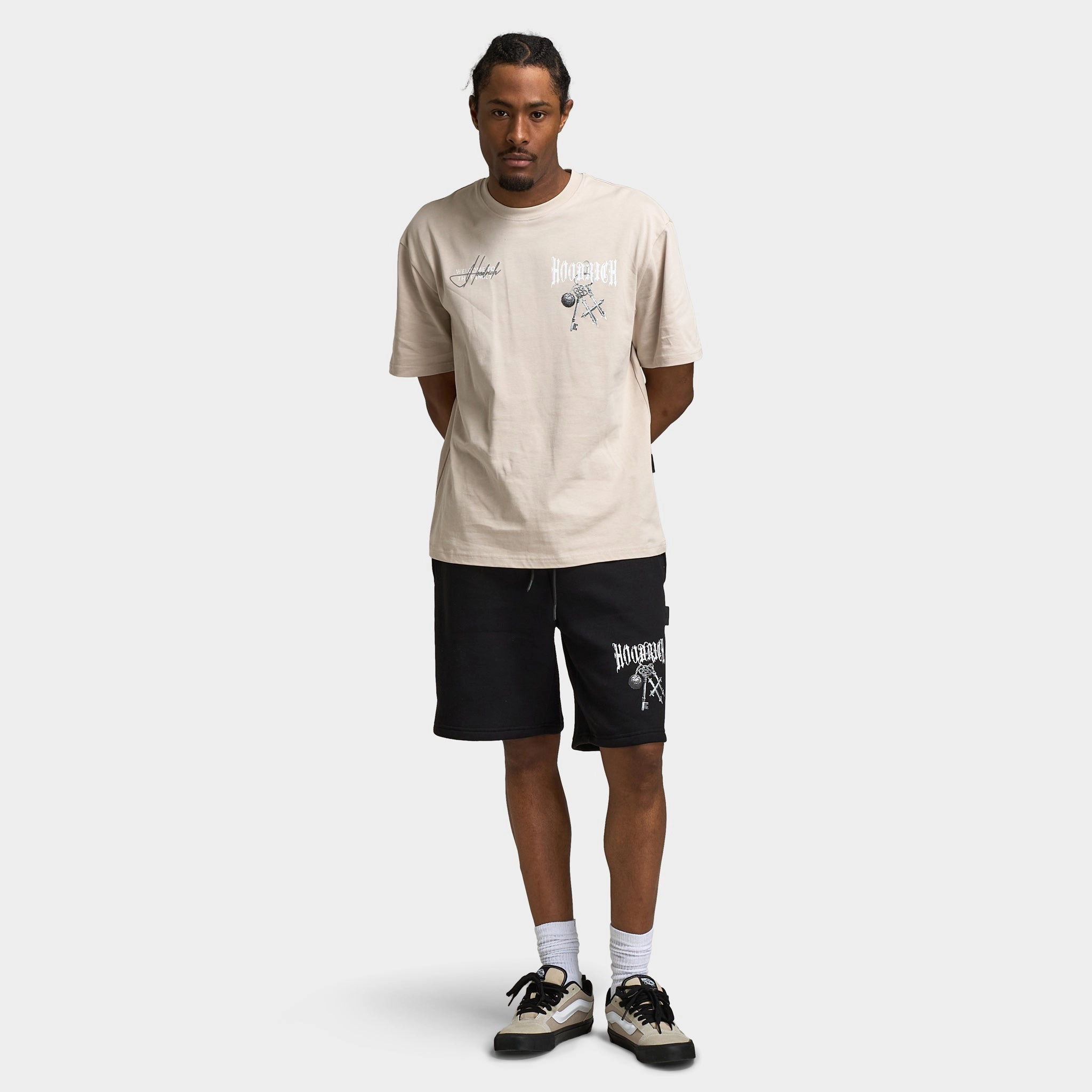 Hoodrich Rite Oversized Graphic T-Shirt Silver Grey / White - Monument