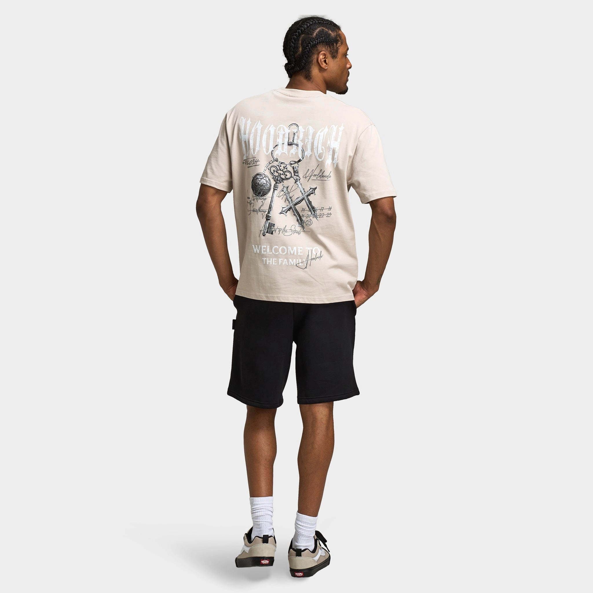 Hoodrich Rite Oversized Graphic T-Shirt Silver Grey / White - Monument