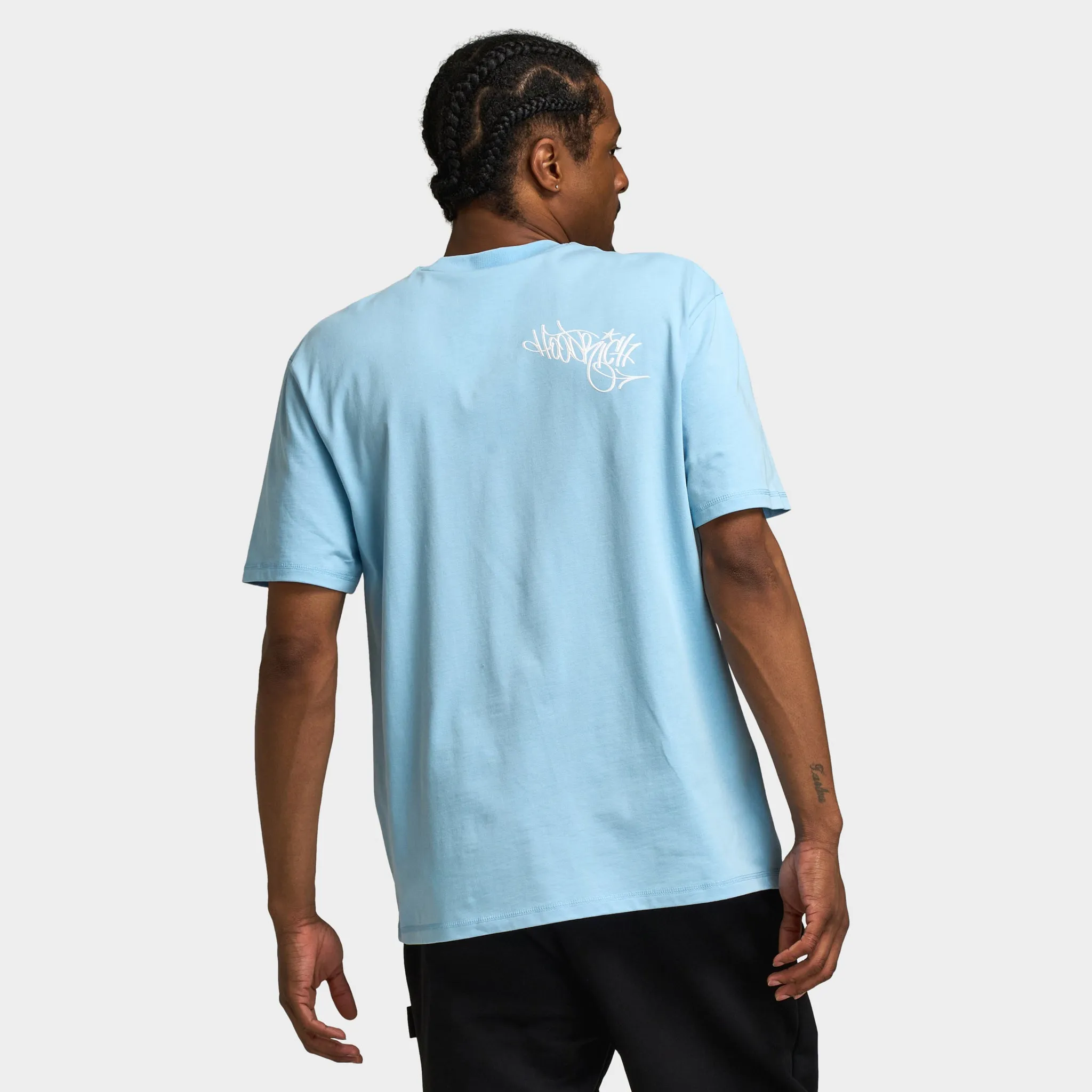 Hoodrich Tag Oversized Graphic T-Shirt Clear Sky / White