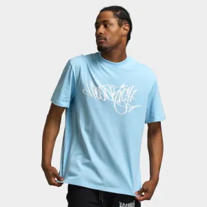 Hoodrich Tag Oversized Graphic T-Shirt Clear Sky / White