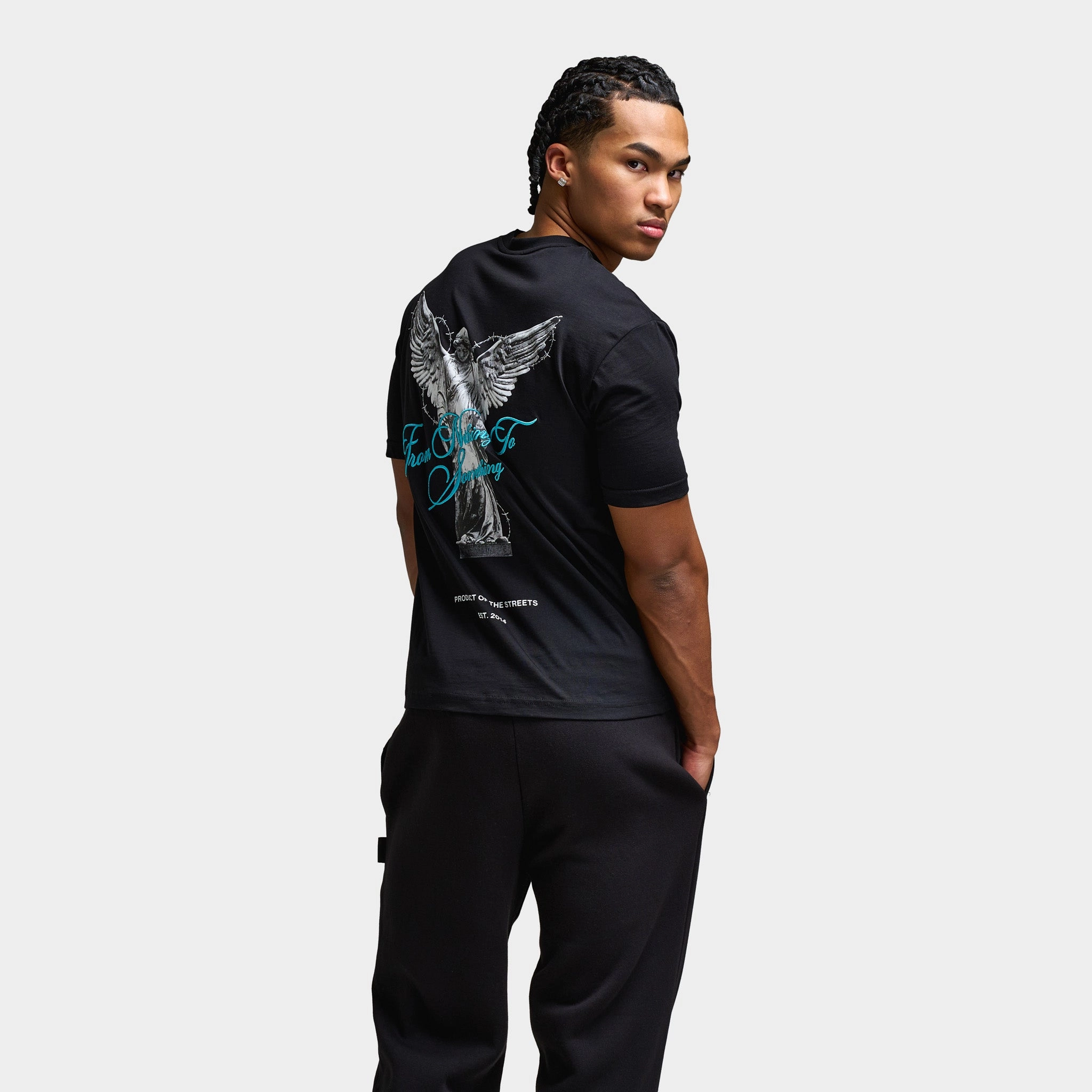 Hoodrich Vital Graphic T-Shirt Black / White - Aquarius