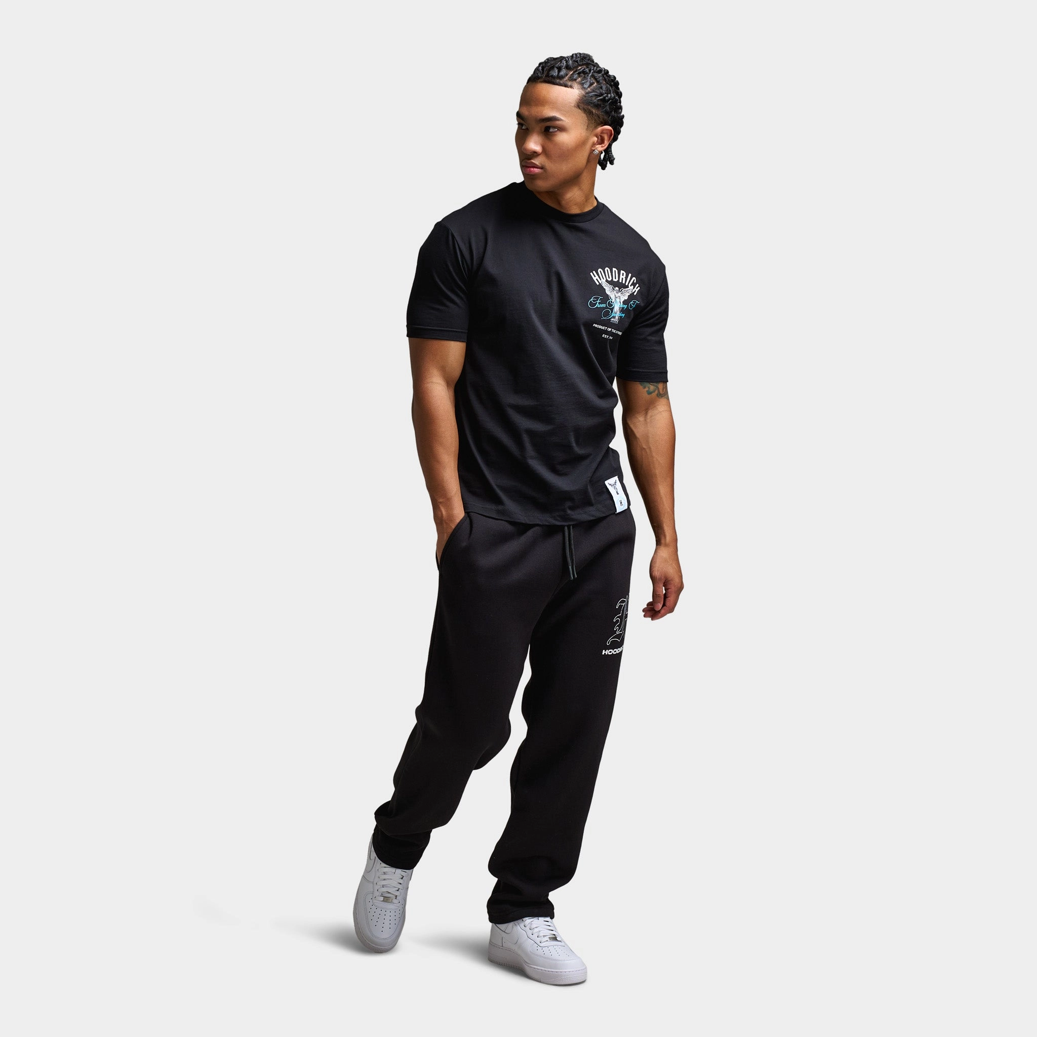 Hoodrich Vital Graphic T-Shirt Black / White - Aquarius
