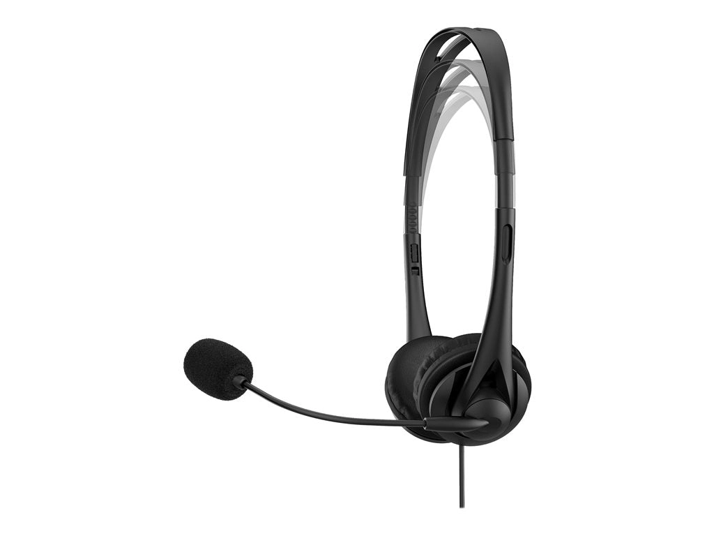 HP G2 - Headset - on-ear - wired - USB - shadow black - for HP 245 G9, 256 G8, 25X G9, 34, 470 G9; EliteBook 1040 G9, 65X G9; 428K6AA