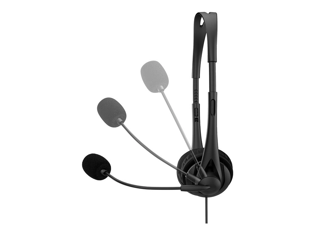 HP G2 - Headset - on-ear - wired - USB - shadow black - for HP 245 G9, 256 G8, 25X G9, 34, 470 G9; EliteBook 1040 G9, 65X G9; 428K6AA