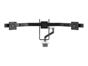Humanscale M10 - Mounting kit (monitor arm) - for 3 LCD displays - white trim, polished aluminum - screen size: up to 24 - desk-mountable" M10NTNBWBLB