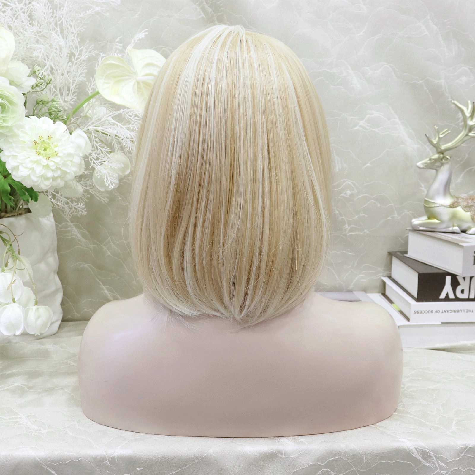 IMstyle Kacelyn Glueless Blonde with highlight bob hair style T-part lace front wigs shoulder length TS98-Y2327