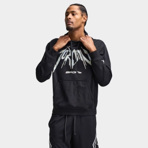 Jordan Dri-FIT Sport Graphic Hoodie Black / White
